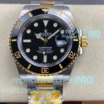 ARF Rolex Submariner Super Copy Two-Tone Gold Black Face 1:1 Swiss 3235 Watch 